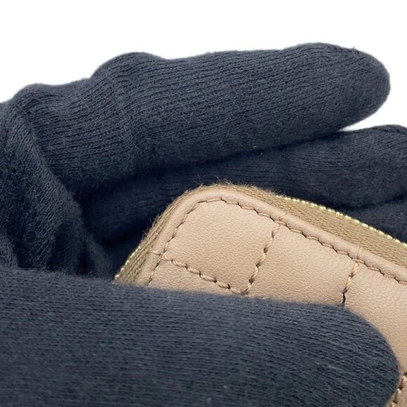 CELINE CBag Charm Compact Zip Wallet Leather Brown - Picture 8 of 15